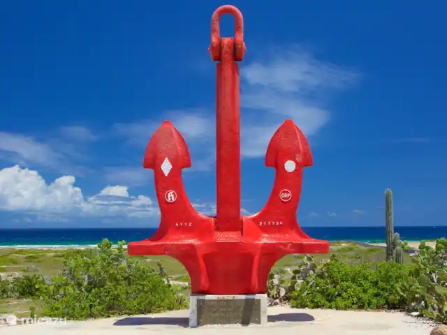 Casa Sunshine Aruba | Aruba, Oranjestad, Oranjestad - maison de vacances Grand monument d'ancre rouge près de Baby Beach.