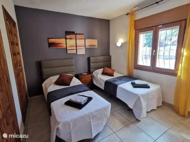 Villa Marymonte | Espagne, Costa Blanca, Benissa - villa Chambre à l'étage avec 2 lits simples 90x200 et climatisation