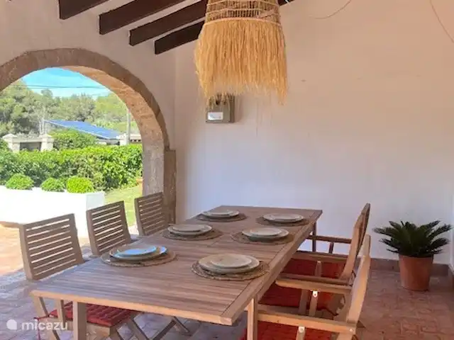 El Bosque en España, Costa Blanca, Jávea - villa mesa de comedor al aire libre