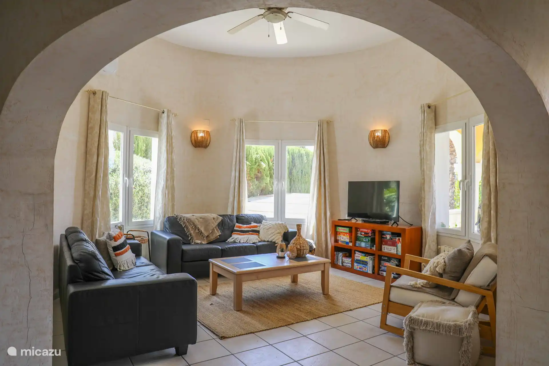 The cozy living room