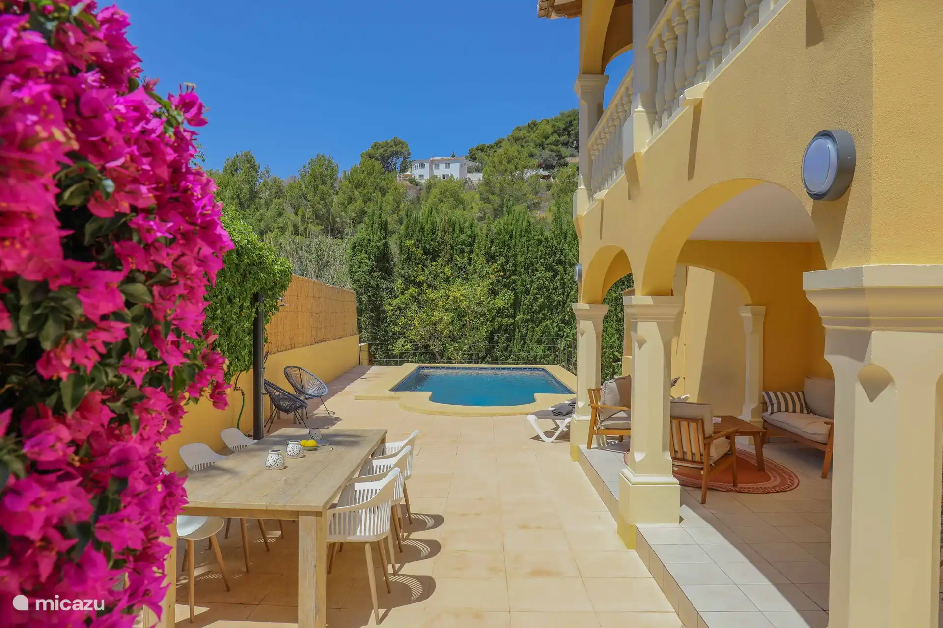 Private swimming pool with terrace