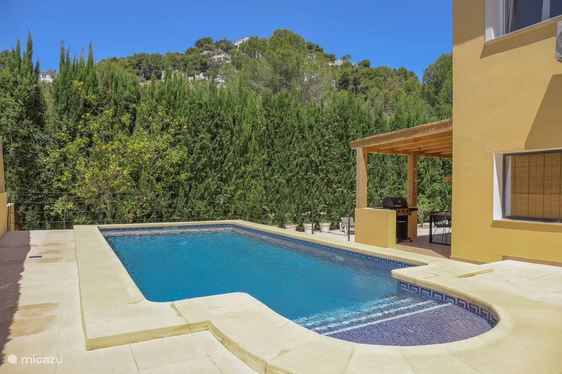 The private swimming pool