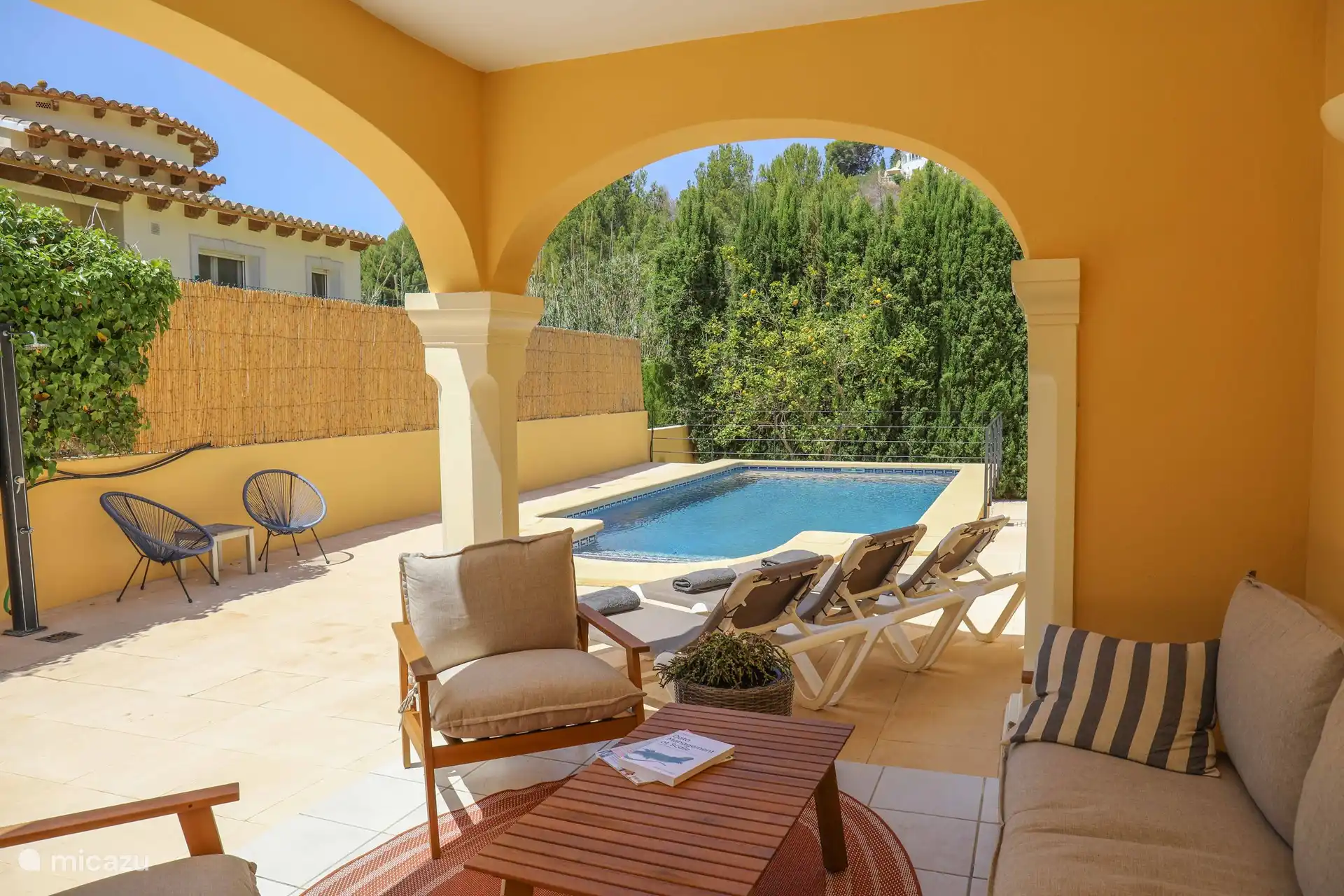 The private swimming pool