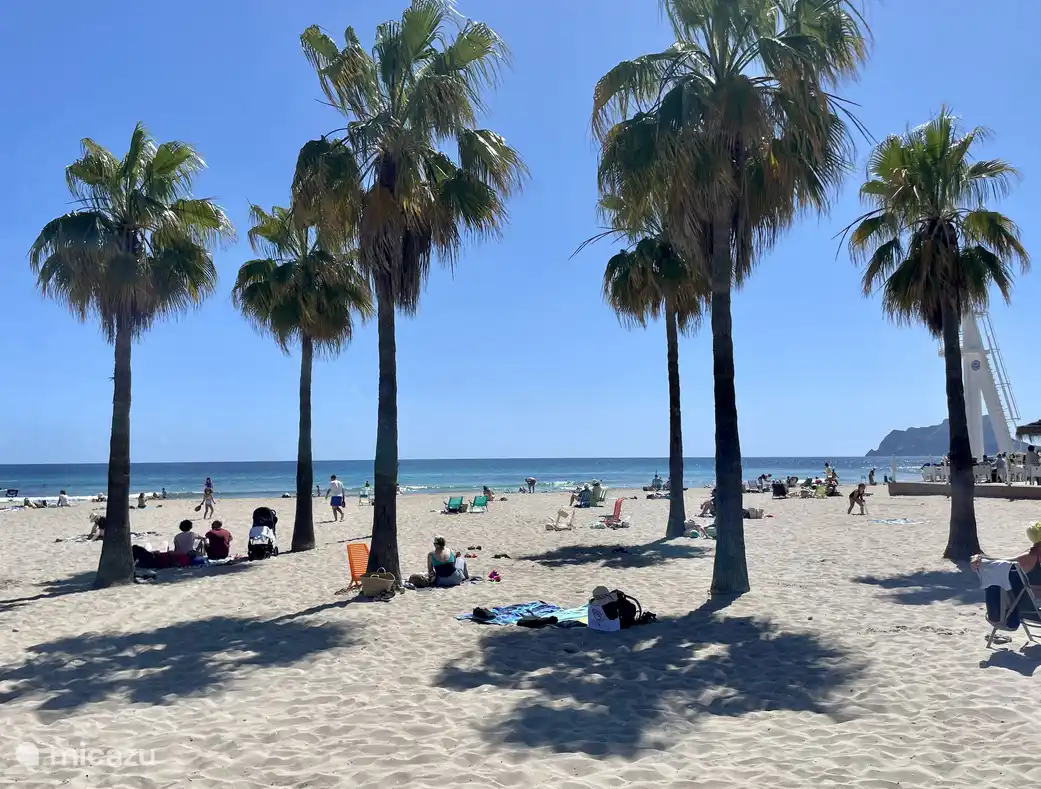 Playa l&#39;Ampollo, the sandy beach of Moraira