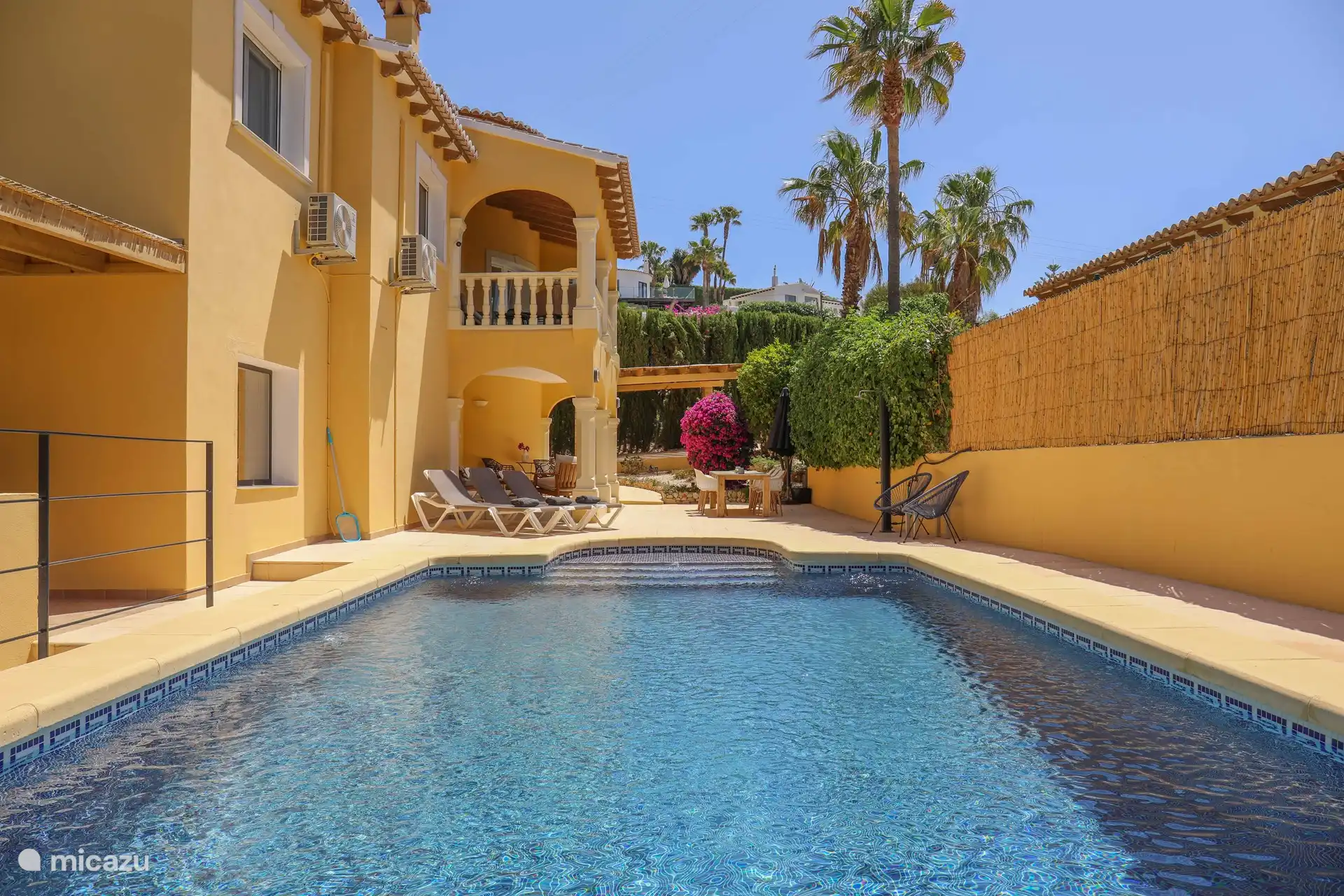 The private swimming pool