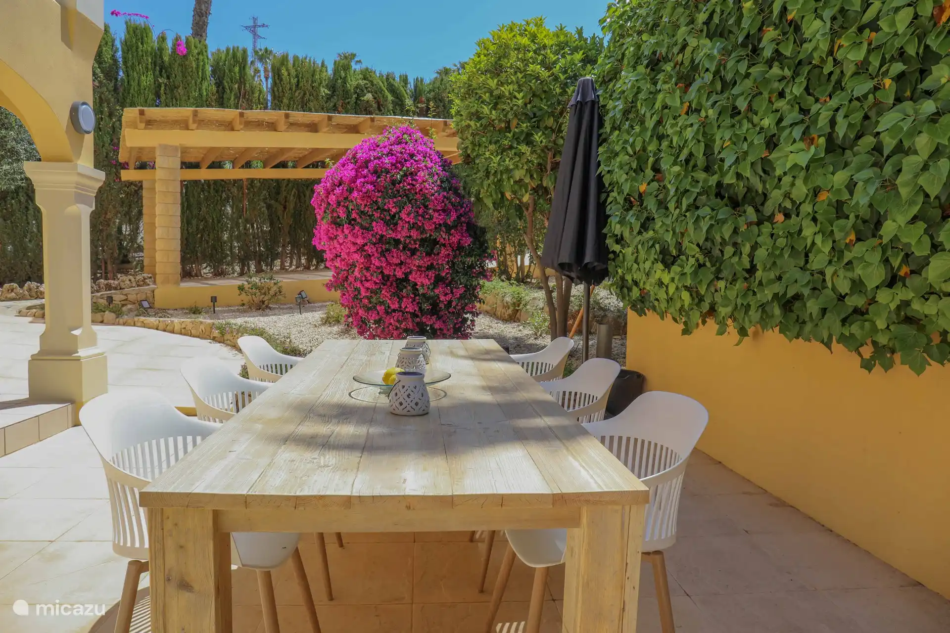 Enjoy the sun or the shade here