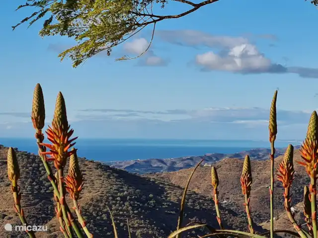 Casa El Mirador en España, Andalucía, Arenas - villa Vista al mar desde el lado sur del jardín