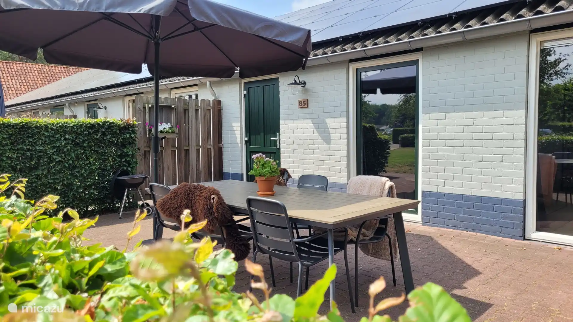 Je eigen terras bij het vakantiehuis