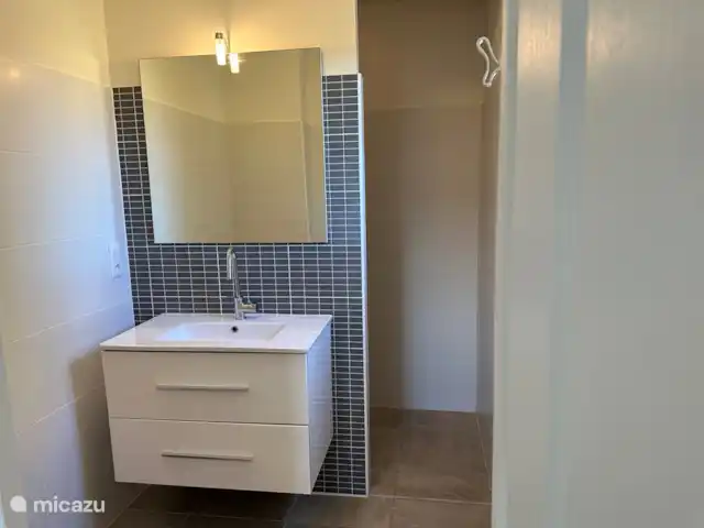 Villa Oliandre grande piscine au sel | France, Côte d'Azur, Le Plan-de-la-Tour - villa Salle de bain avec douche et lavabo