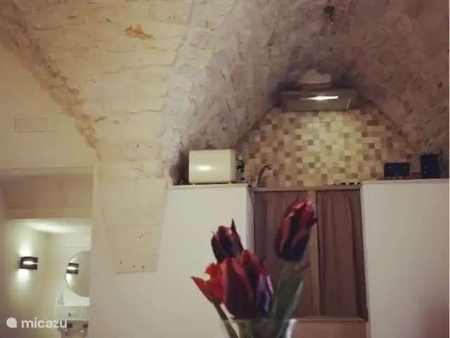 vakantiehuis huren in Italië, Apulië (Puglia), Ceglie Messapica – Suite Pasqà Uitzicht op de kitchenette