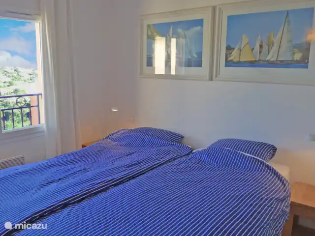 Location de Vacances France, Côte d'Azur, Sainte-Maxime, appartement - Le Grand Cap, Romarin chambre à l'avant