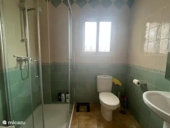 The 2nd bathroom with shower cubicle