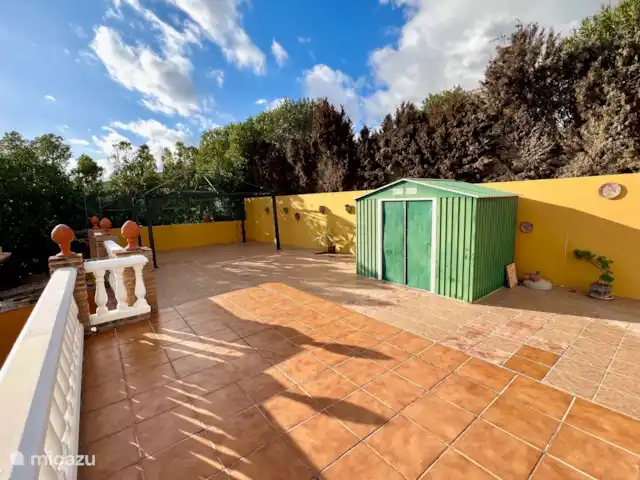 Casa Katarina | Espagne, Andalousie, Alcaucin - maison de vacances Terrasse supérieure avec vue sur la montagne