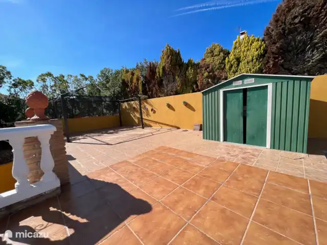 Casa Katarina | Espagne, Andalousie, Alcaucin - maison de vacances Terrasse supérieure avec vue sur la montagne