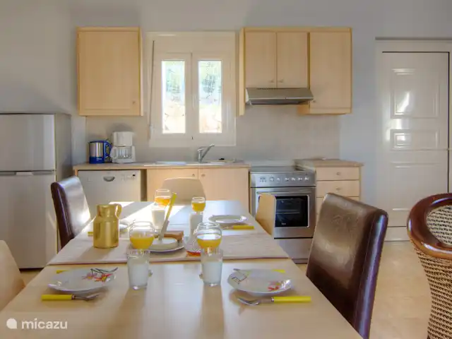Villa Afroditi | Grèce, Crète, Agia Triada - villa Cuisine avec coin repas