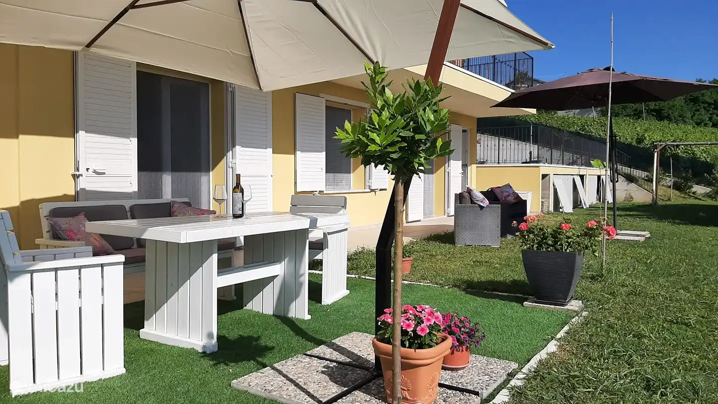 This is the holiday apartment on the ground floor