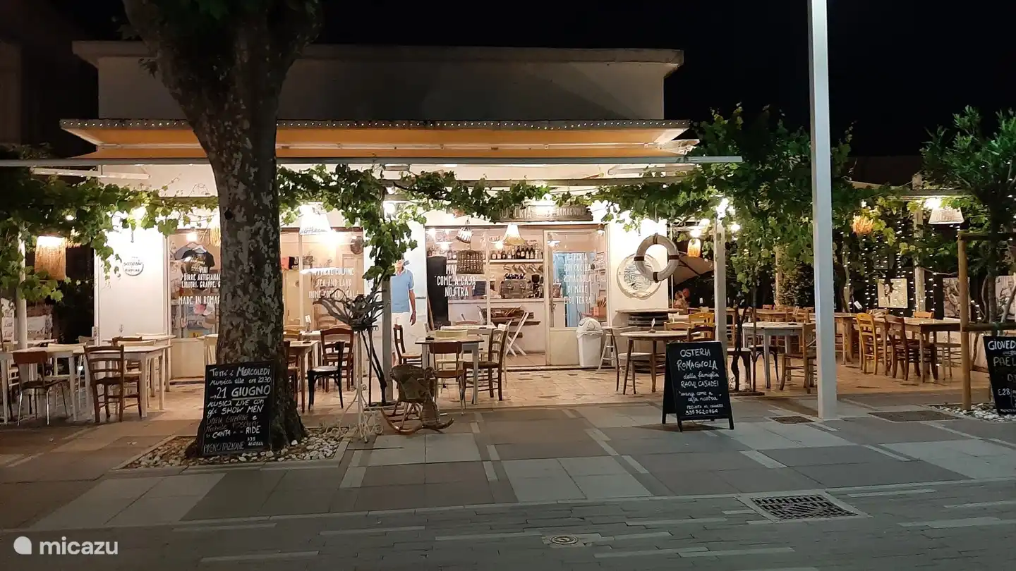 A nice restaurant on the coast in San Mauro Mare