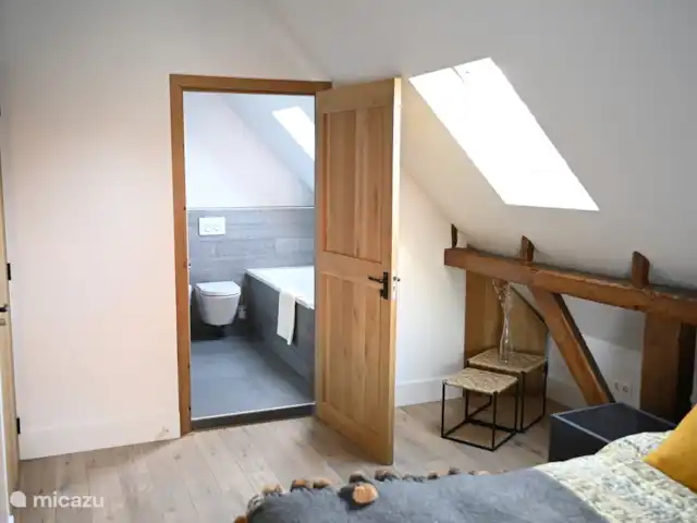 La cour intérieure | Pays-Bas, Overijssel, Vriezenveen - maison de vacances Chambre 1er étage avec 2ème salle de bain