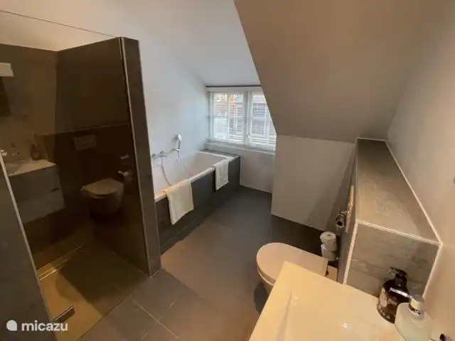 La cour intérieure | Pays-Bas, Overijssel, Vriezenveen - maison de vacances 3e salle de bain au 1er étage