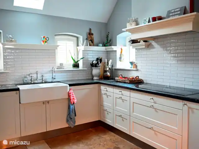 La cour intérieure | Pays-Bas, Overijssel, Vriezenveen - maison de vacances cuisine de luxe
