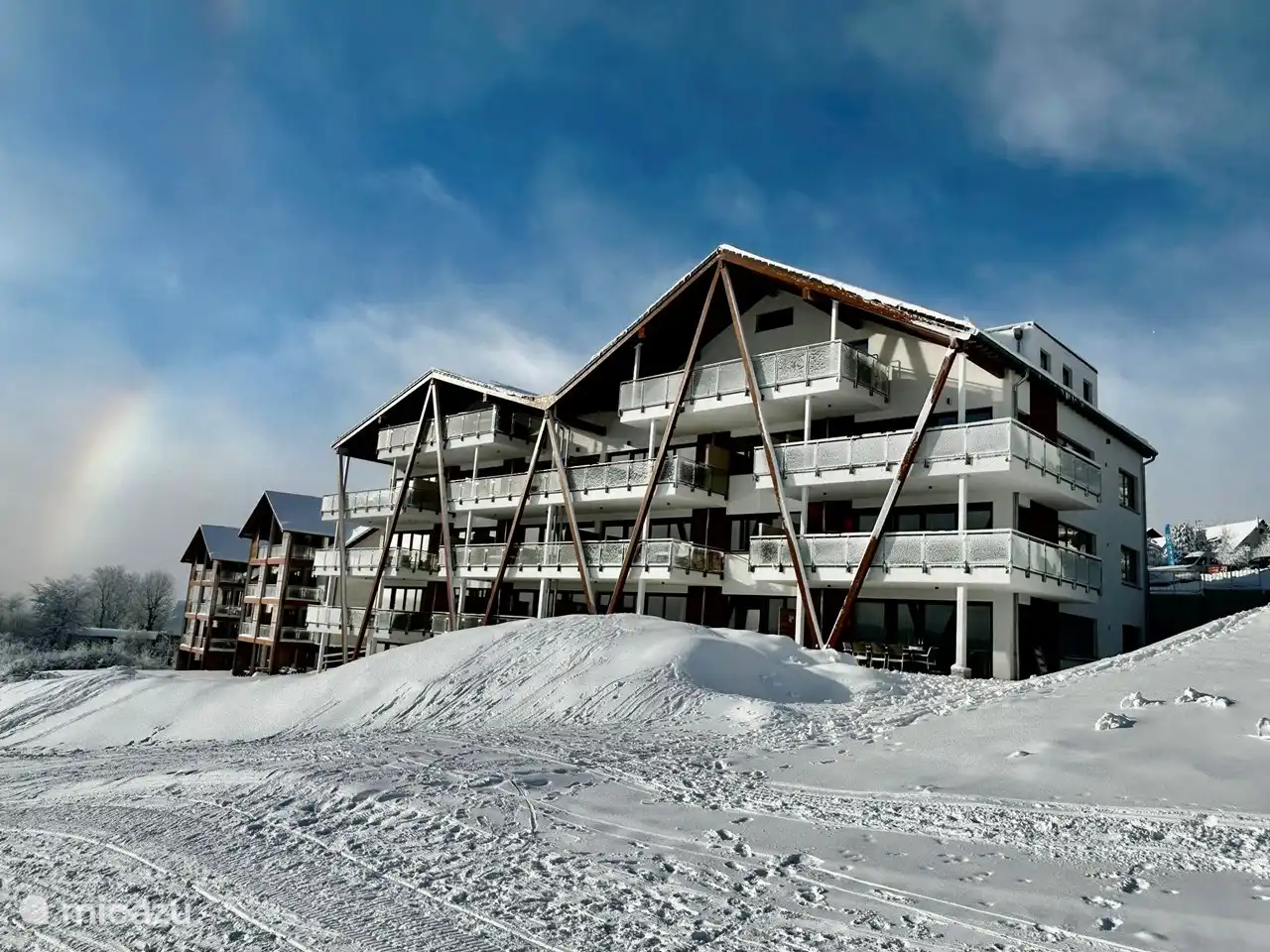 Front view from the slopes