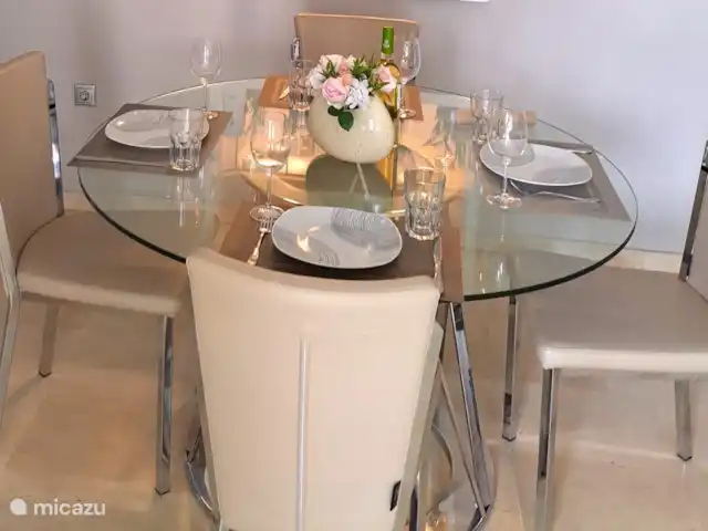 Vista al campo de golf - Casa Faja Lobi en España, Andalucía, Mijas - apartamento poner mesa