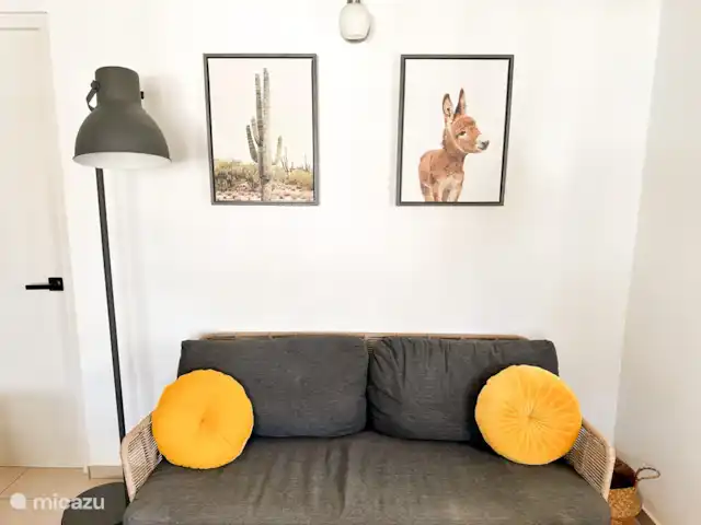 villa en Bonaire, Bonaire, Hato – villa perla Acogedor salón.