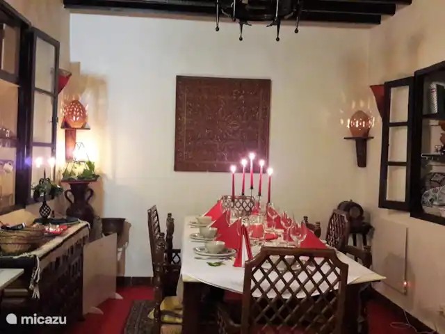 Villa Carlitos en Comares Andalucía en España, Costa del Sol, Comares - casa rural / cabaña el acogedor comedor