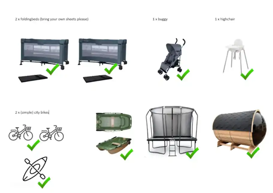 Inventar für Kinder ohne zusätzliche Kosten