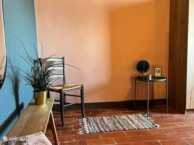 Fietsen, Italië, Umbrië, Castiglione Del Lago, appartement La Casa Terra Dei Sogni Slaapkamer
