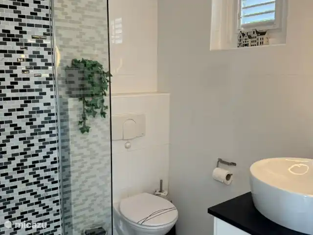 Cas Horizon | Curaçao, Banda Abou (ouest), Coral Estate, Rif St.Marie - villa Une salle de bain privative avec douche, WC et lavabo pour les chambres d'hôtes I et II.