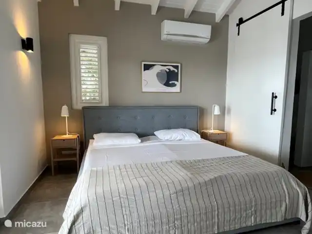 Cas Horizon | Curaçao, Banda Abou (ouest), Coral Estate, Rif St.Marie - villa Chambre principale avec lits jumeaux.
