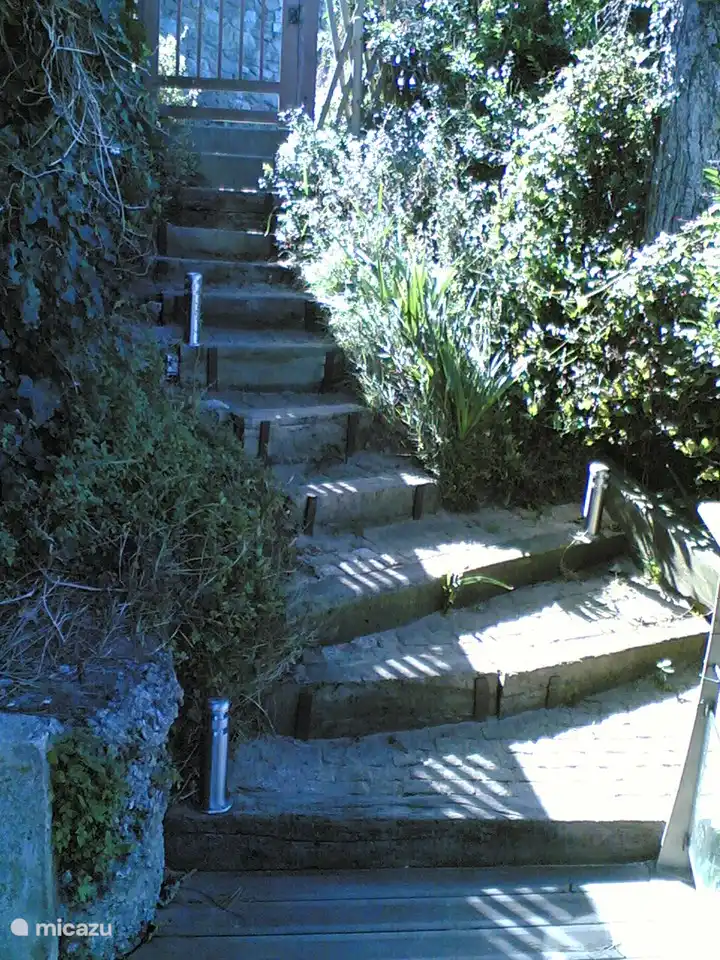 Privater Eingang mit Treppe