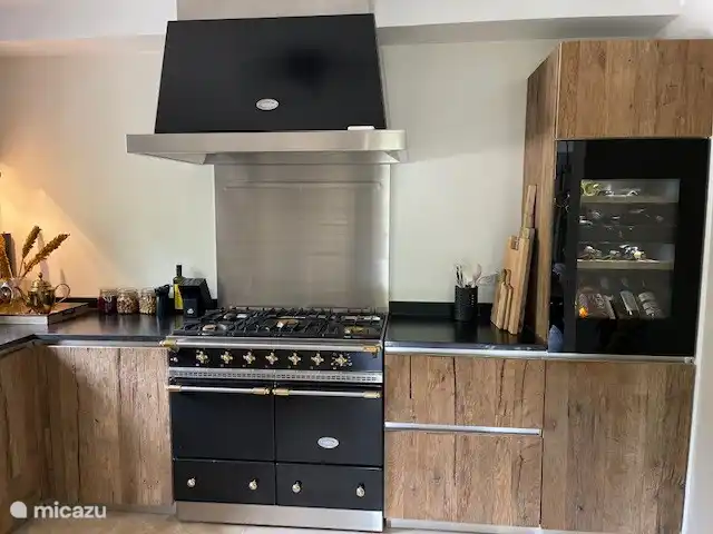 The new kitchen with wine fridge