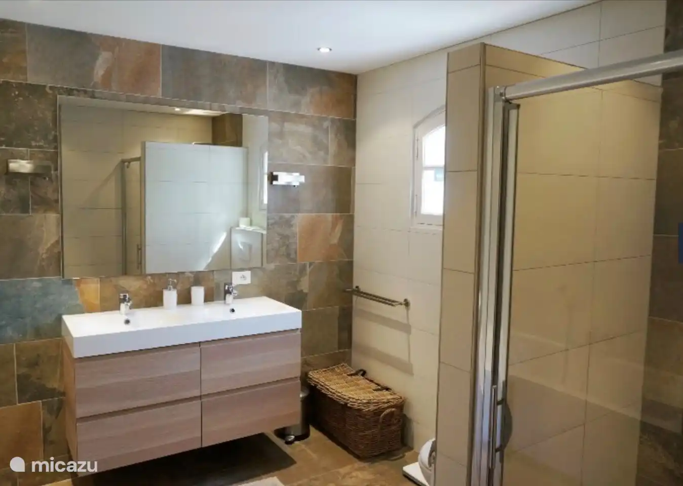 spacious bathroom with walk-in shower