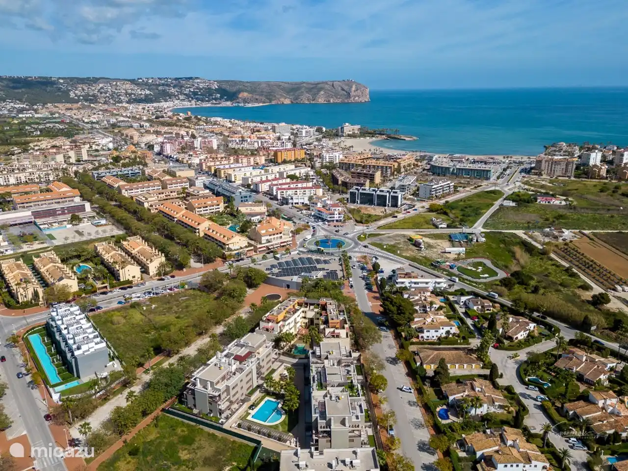 Standort der Drohnenansicht in Bezug auf den Arenal