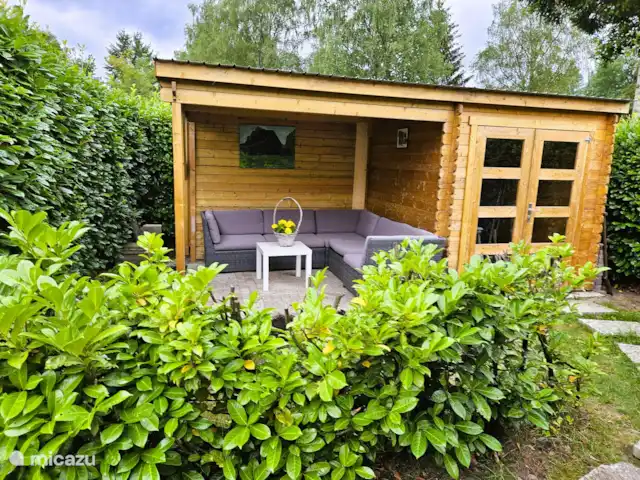 Veluwe sentirse bien en Países Bajos, Güeldres, Wissel - chalet Segunda terraza.
