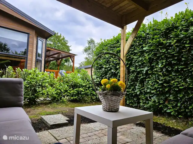 Veluwe sentirse bien en Países Bajos, Güeldres, Wissel - chalet Desde la terraza.