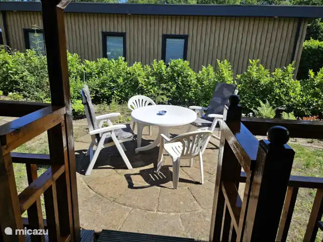 Veluwe sentirse bien en Países Bajos, Güeldres, Wissel - chalet Otra terraza.