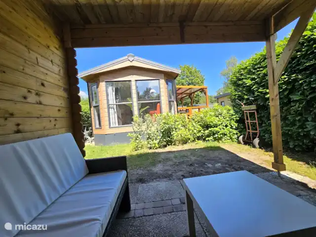 Veluwe sentirse bien en Países Bajos, Güeldres, Wissel - chalet Visto desde la acogedora terraza