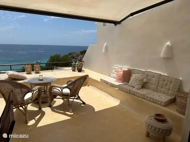 Appartment Vista a Mer huren in Spanje, Ibiza, Cala Tarida - appartement Balkon