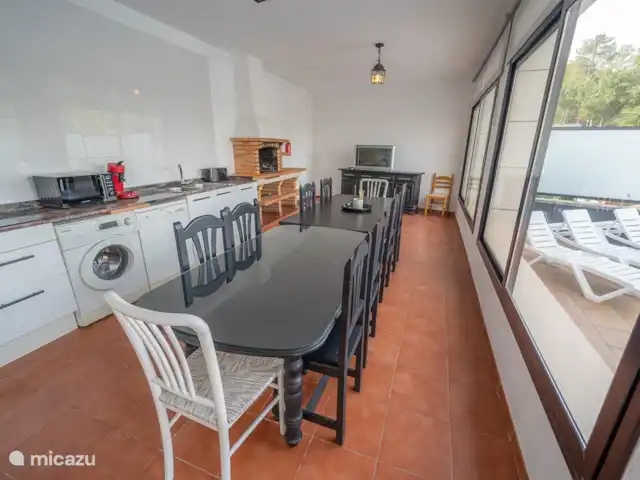 Villa Aurore (12 pers.), vue montagne | Espagne, Costa Brava, Lloret de Mar - villa Buanderie à côté de la piscine