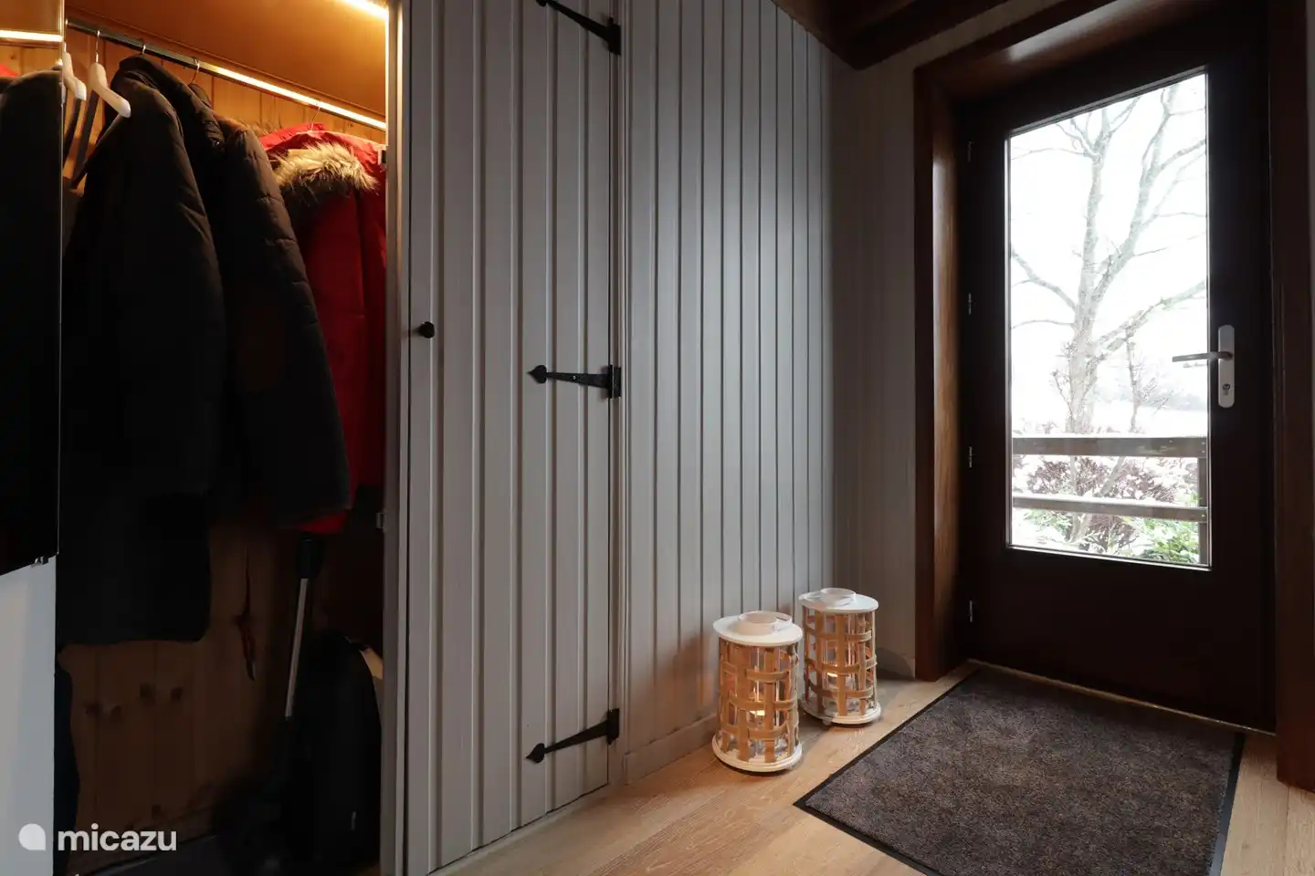 Hall with cloakroom cupboard