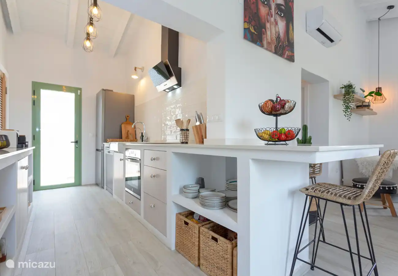 La cuisine agréable et spacieuse