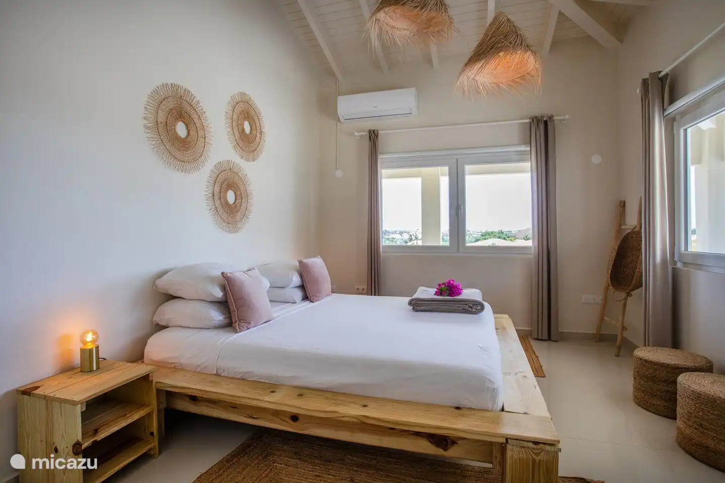 Slaapkamer 1 met airco