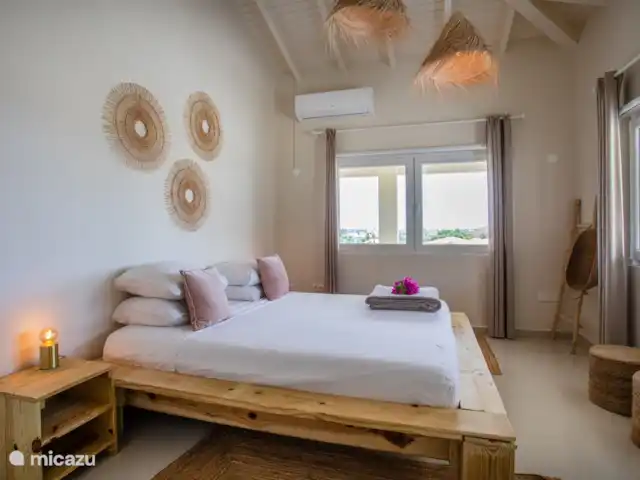 Ático para 6 personas en Jan Thiel en Curazao, Banda Arriba (este), Vista Royal - apartamento Dormitorio 1 con aire acondicionado
