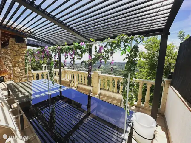 Casa Surte en España, Costa Brava, Calonge - casa vacacional terraza de desayuno
