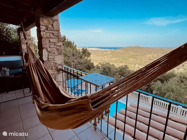 Casa Surte en España, Costa Brava, Calonge - casa vacacional Terraza superior con hamaca