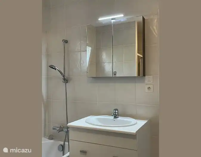 Im Jahr 2023 wird ein neuer Spiegelschrank mit LED-Beleuchtung eingebaut.