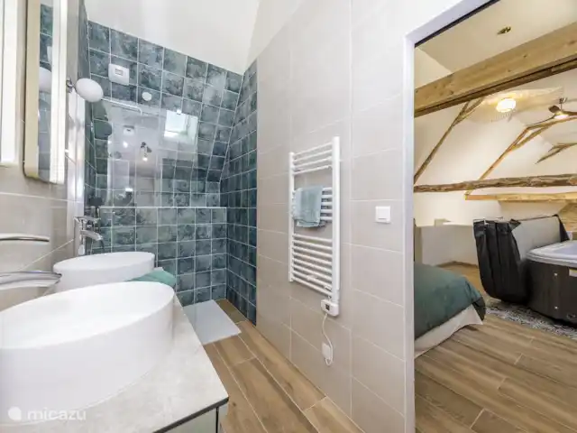 Sourcette en Francia, Dordoña, Terrasson - casa vacacional Baño privado